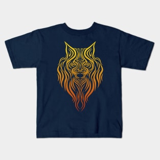 Maine coon the mini lion Kids T-Shirt